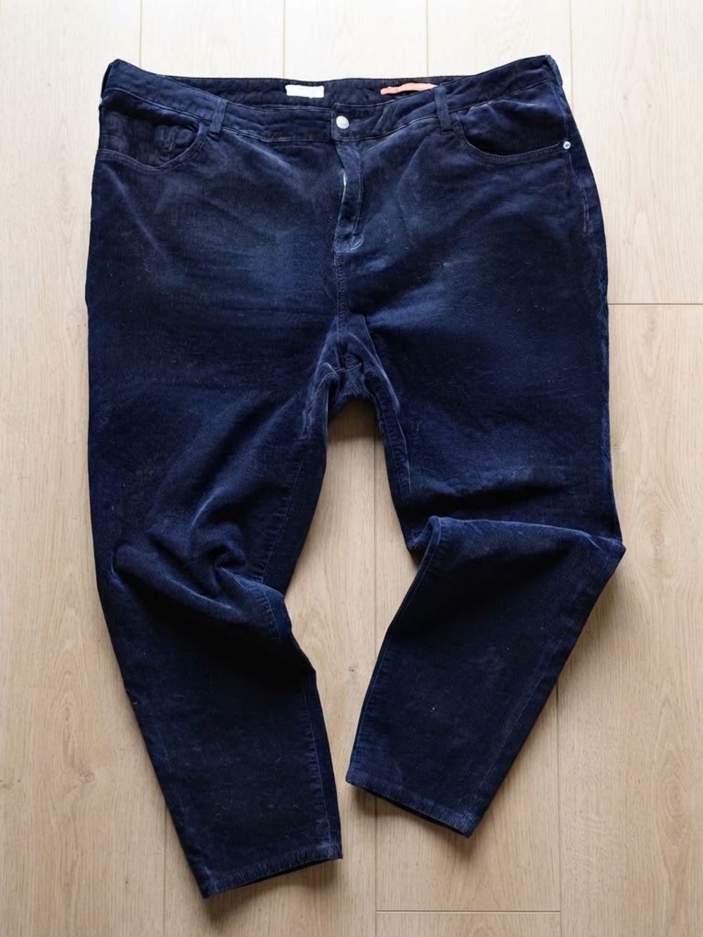 Pilcro Anthropologie Navy Corduroy Skinny Pants Size 22W